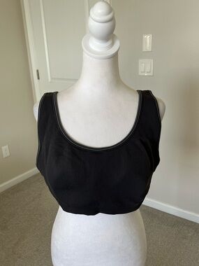 NWT Nike SKIMS Black Ribbed Scoop-Neck Sports Bra Size 4X